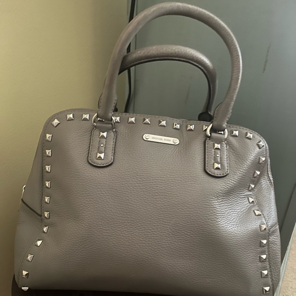 Michael Kors Sandrine Studded Large Satchel